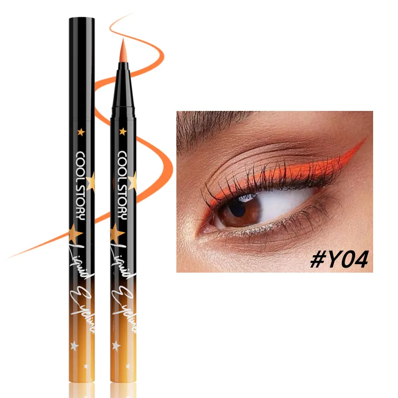 Red White Black Waterproof Eyeliner Pencil Untra-fine Liquid Eye Liner Pen Quick Dry Long Lasting Non Smudge Makeup Cosmetics