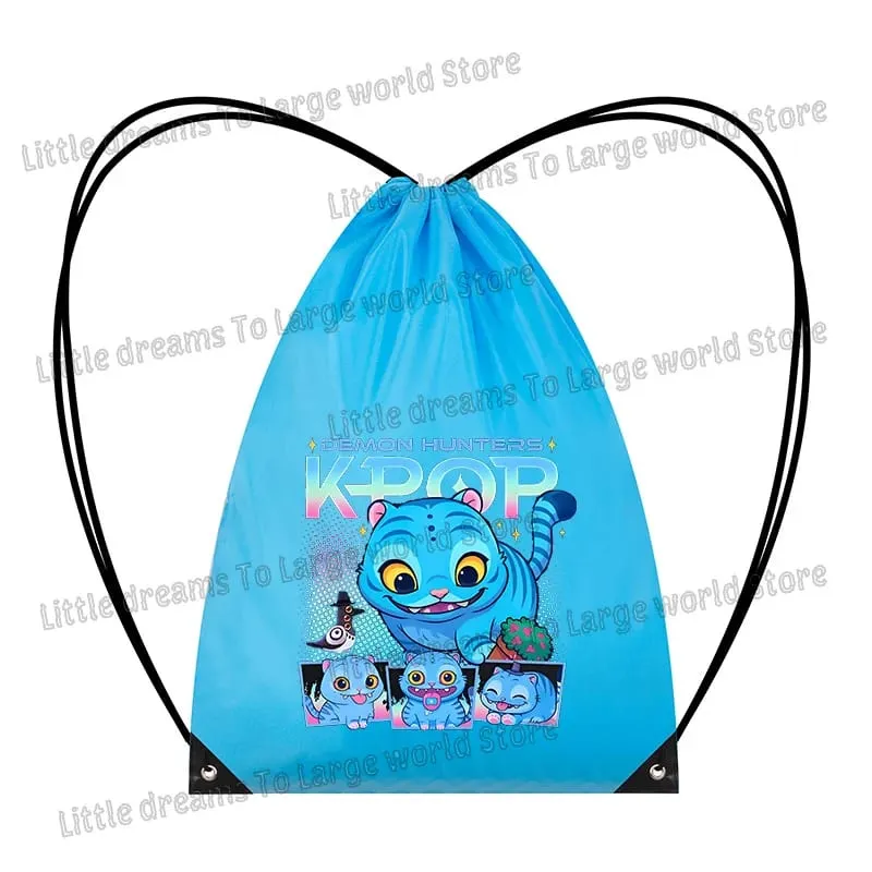 Anime Figure Drawstring Bag Portable Backpack Large Capacity Gym Sports Clothes Organizer Storage Pouch Bundle Pocket Women Gift