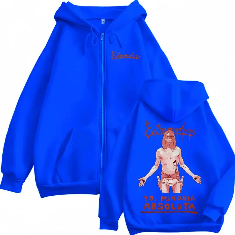Band Extremoduro Yo,minoria Absolvta Zipper Hoodies Men Women Fashion Gothic Retro Jacket Sweatshirt Casual Fleece Zip Up Hooded