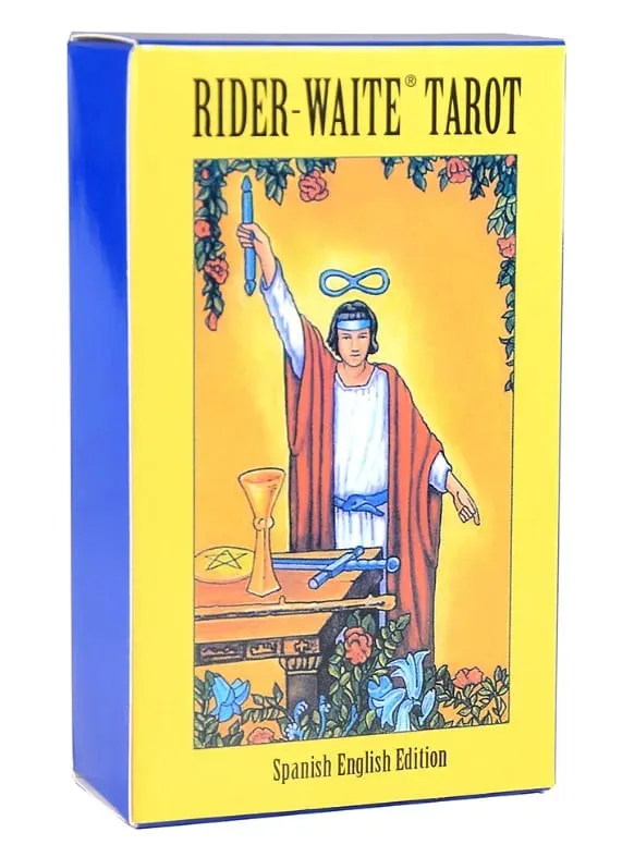 English/Spanish Version Classic The Rider Tarot Card Prediction Divination Board Game Toy Holiday Games Waite Tarot Deck Booklet