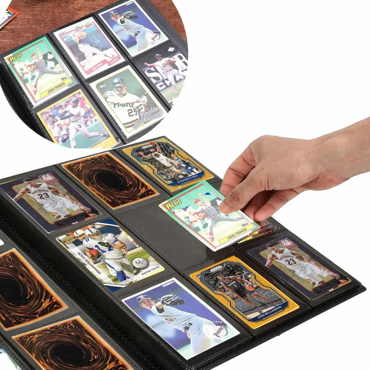 160/360 Cards Albums Capacity Pocket Holder Binders For Pokemon Yugioh Baseball Football Sports Game Card Book Sleeve Binder