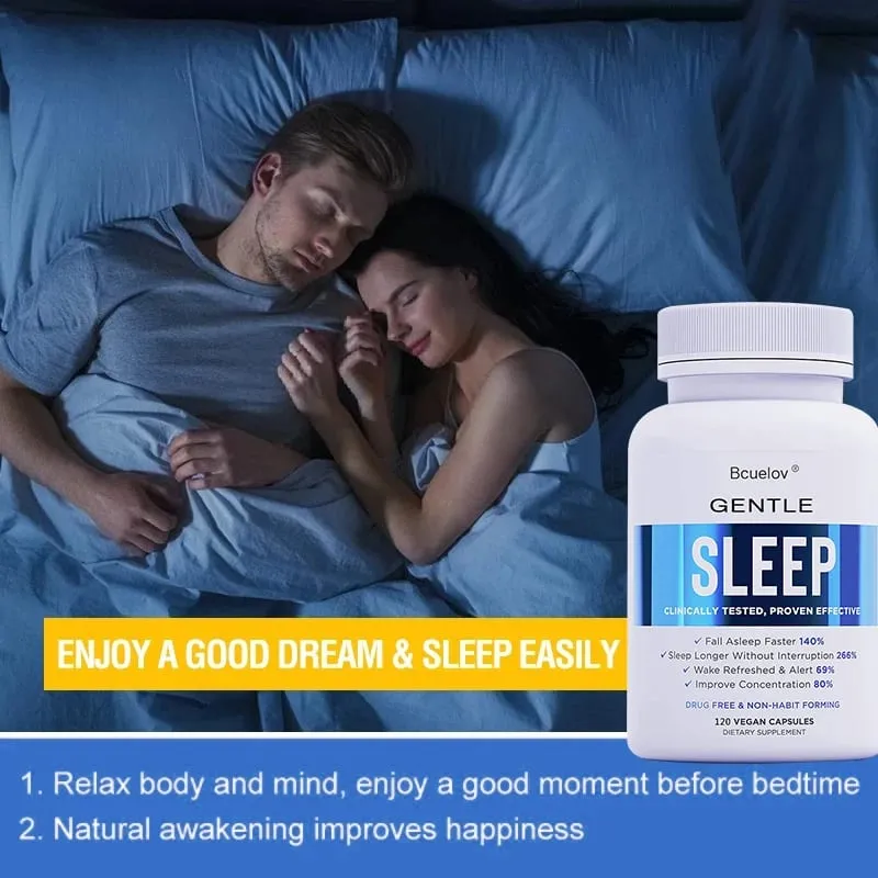Adult Sleep Supplement Melatonin 5mg with Magnesium Glycinate Valerest & Ashwagandha Helps Relax and Promote Natural Sleep
