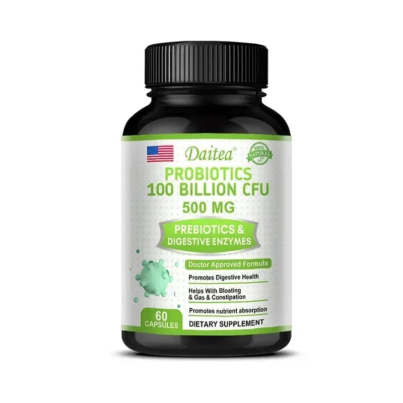 Probiotics 100 Billion CFU with Prebiotics & Digestive Enzymes Gut Health Digestion Bloating Relief & Immune Support