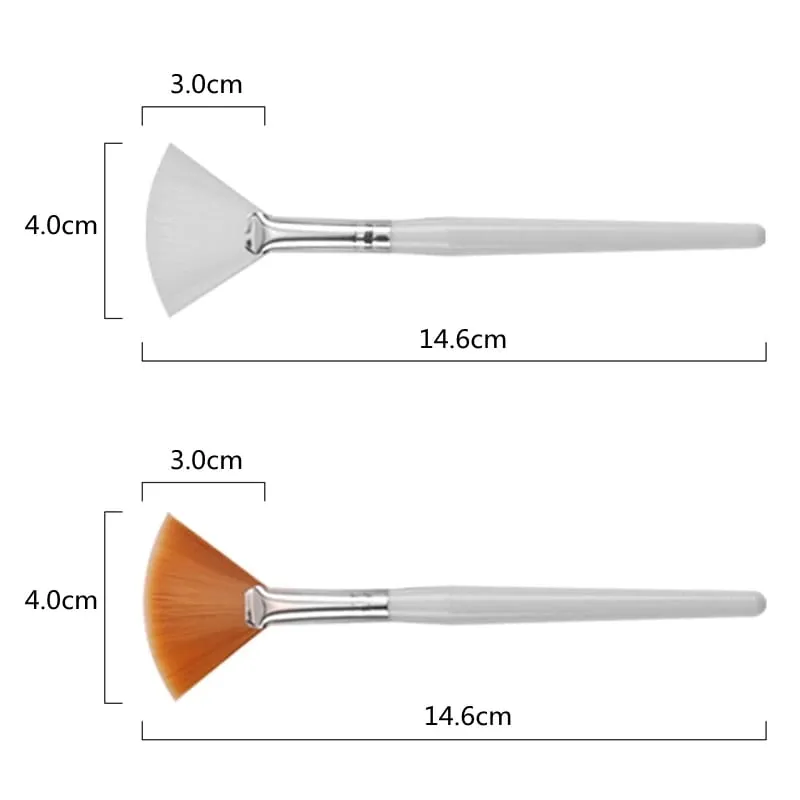 5/10pcs Fan Shape Foundation Makeup Brushes Multifunctional Facial Mask Brush Essential Oil Women Beauty Makeup Tools Brush