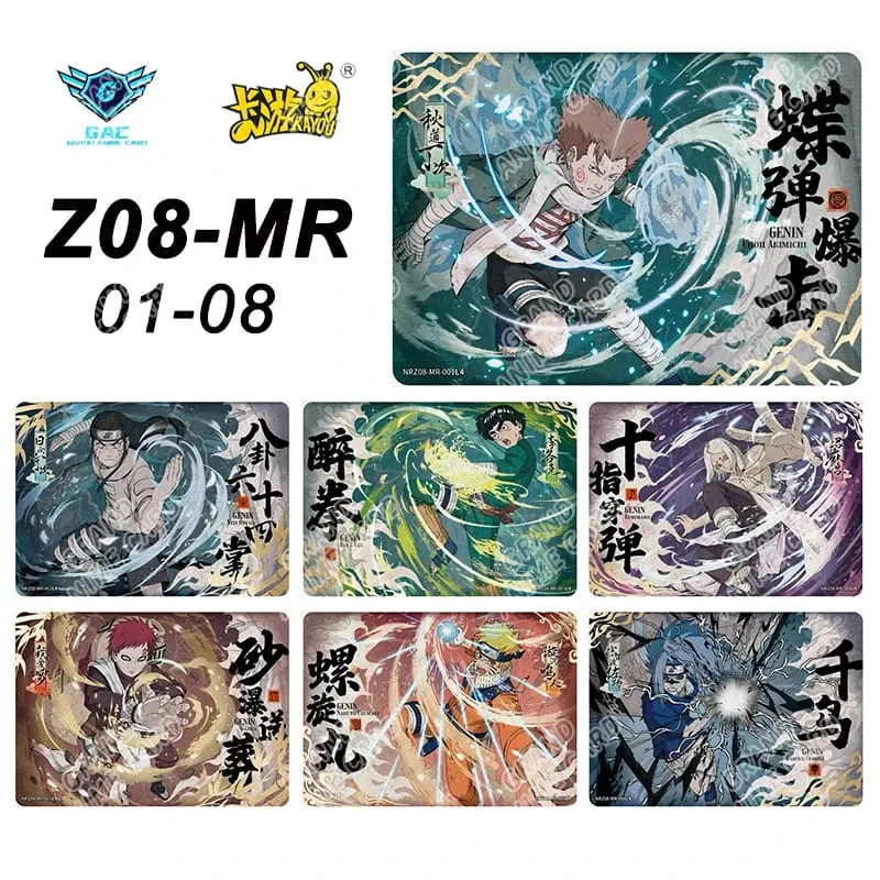 Kayou Naruto New T4W8 T2W9 Anime Rare Card Full Series ASP BP PU HR AR CR MR UR Complete Set Anime Collection Card Kids Toy Gift
