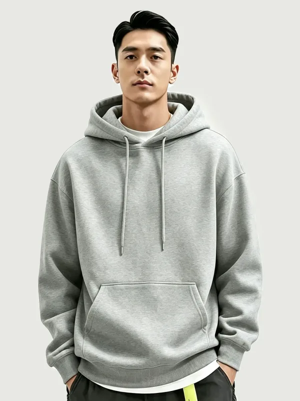 2026 New Men'sSweatshirt Casual Streetwear Pullovers Sport Fitness Pocket Hoodies Multi Color