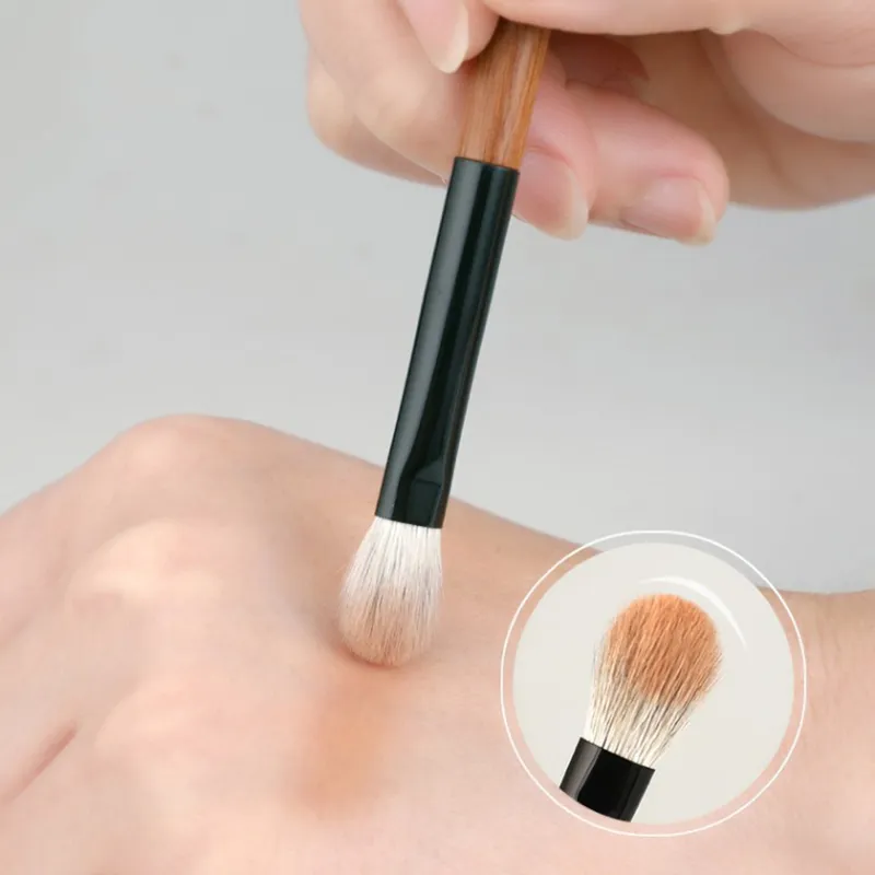 Saikoho Goat Snow Fox Hair Large Eye Shadow Brush 612 QINZHI Professional Handmade Make Up Brush Rosewood Handle Makeup Brushes