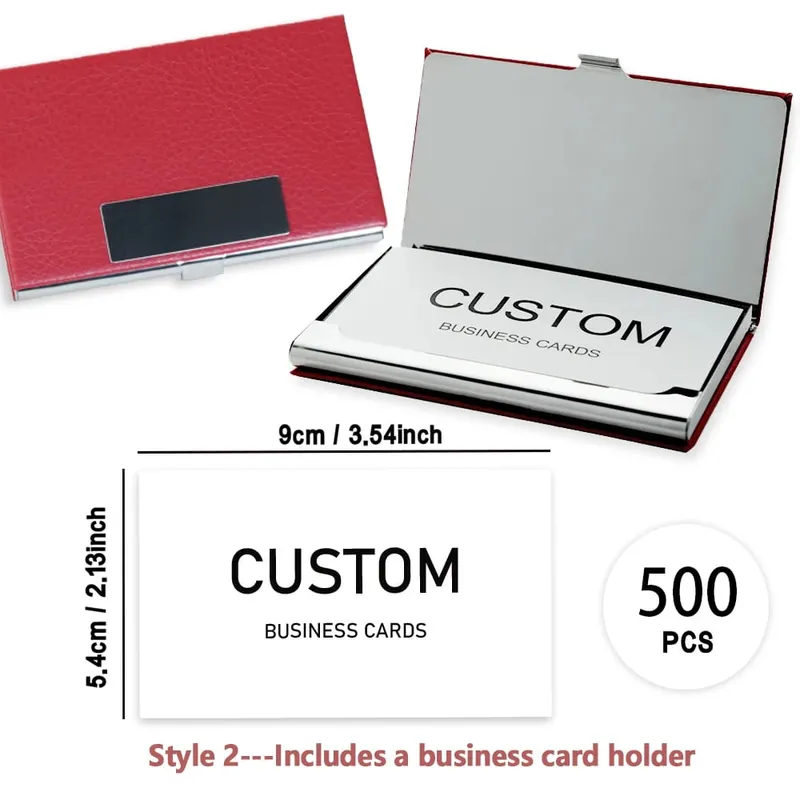 200pcs Custom Business Cards/Cards Desktop Business Cards Thank You Cards Matte Film