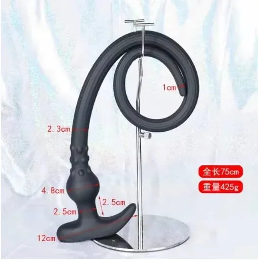 Super Long Anal Plug Whip Silicone Wearable Butt Plug Hollow Enema Vaginal Cleaning Dildos Deeper 18+ Adult Sex Toys for Couples
