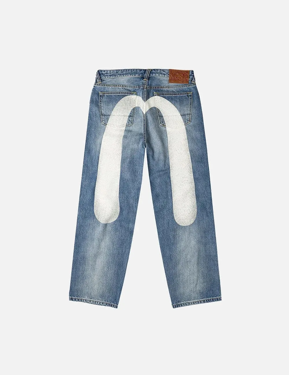 Trend Arrival Jeans Mens Loose Fit Tapered Casual Streetwear Fashion Print High Waist Straight Leg Denim Pants Harajuku Unisex