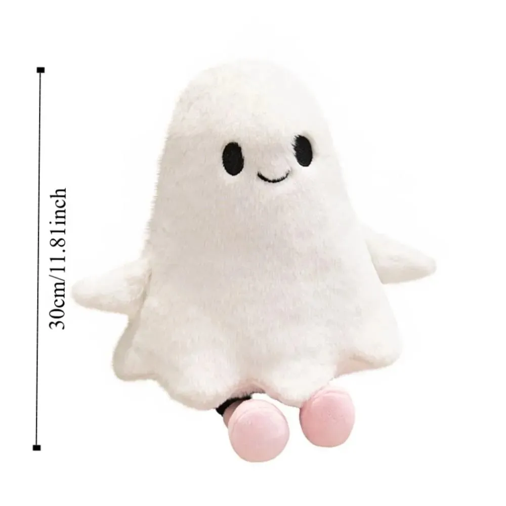 Simulation Little Ghost Interactive Handmade Cartoon Ghost Fluffy Collection Holloween Ghost Pillow Home Decor