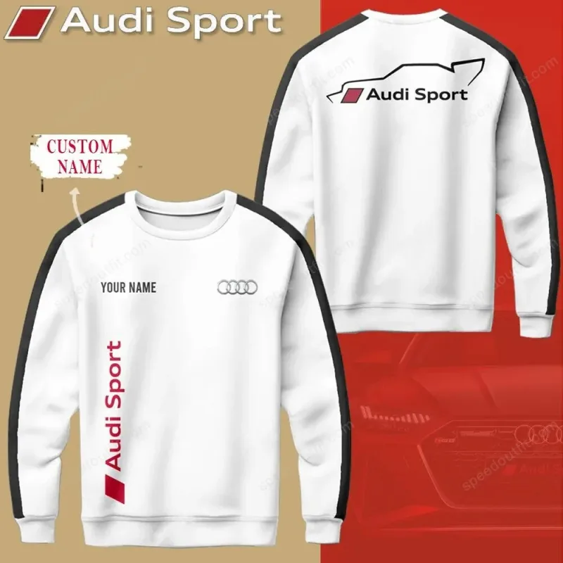 Spring and Autumn New Men's and Women's Long sleeved Hoodies Spring and Autumn Clothing Sports and Leisure Audi Brand Top