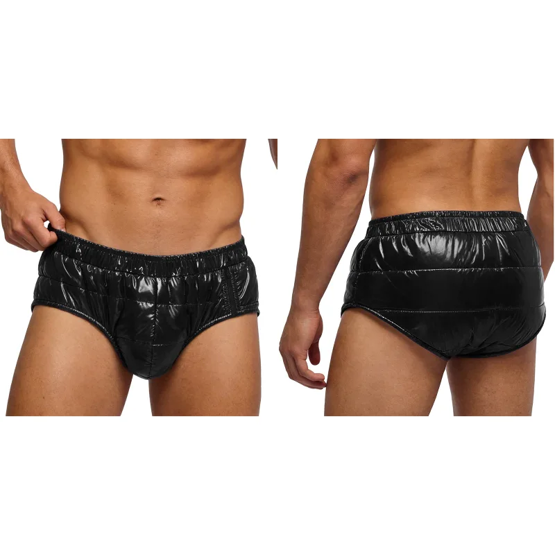 Men Elderly Alzheimer Leak-proof Diaper Cover Warm Padded Quilted Puffer Adaptive Briefs Dementia Bedridden Patient Underwear