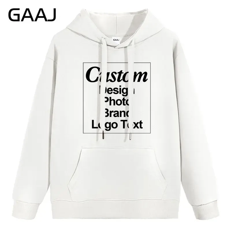 High Quality Custom Hoodie Cotton Sweatshirt Print Embroidery Brand Logo Text Photo Design Men Women Famliy Team Clothing 300g