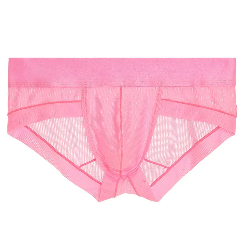 ใหม่ชุดชั้นในกางเกงผู้ชาย Cueca Masculina Ropa ภายใน Hombre Calzoncillos ตาข่าย Breathable กางเกง S-XL