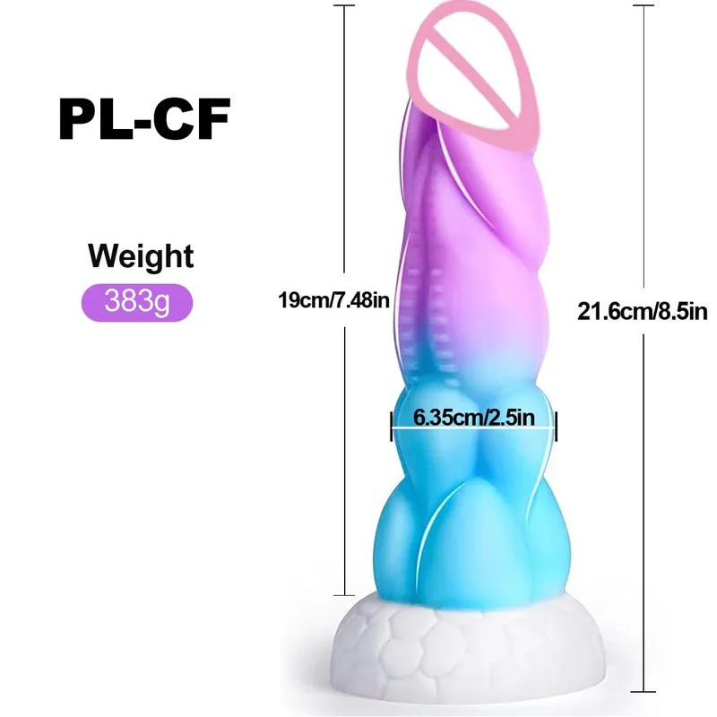 Monster Colorful Anal Dildo for Women Penetration Anal Plug Male Prostate Massage Female Vagina Stimulator Big Butt Plug Sex Toy