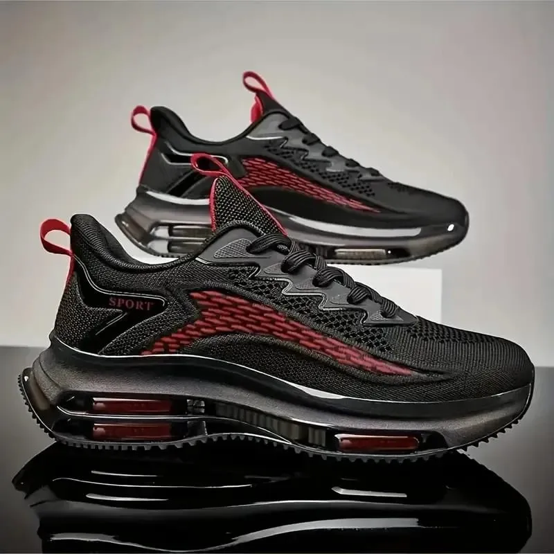High Quality Sneakers Male Trend Red Platform Basketball Shoes Men Casual White Sport Walking Sneakers Men's Trainer 2025