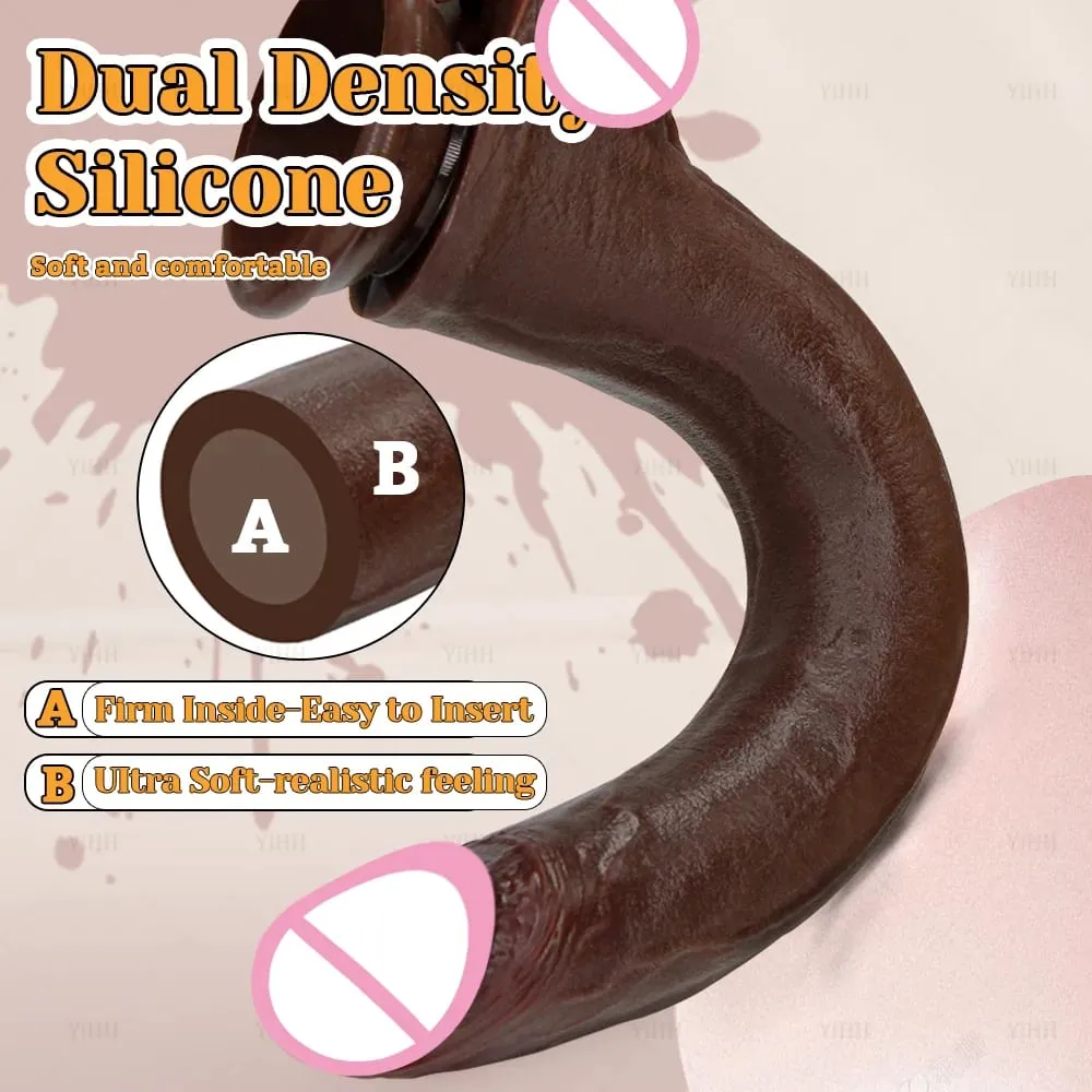 Realistic Skin/Black Dildo Silicone Long Penis Huge Dildos with Suction Cup Dick for Women Masturbation Anal Sex Toys for Adults