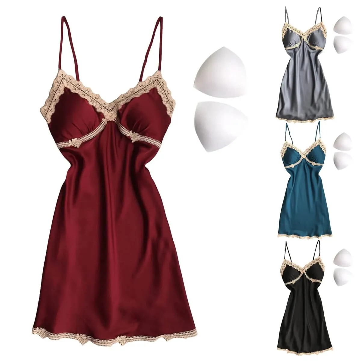 Sexy Women'S Suspender Nightgown Home Wear Lace Pajamas Erotic Lingerie In Europe And America Intimates Nightdress Sleepwear