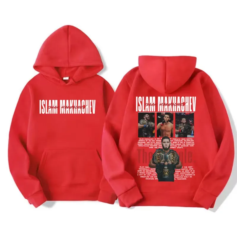 Limited Islam Makhachev Classic Graphic Sweatshirts Men Women Fashion Gothic Oversized Hoodies Casual High Quality Fleece Hoodie