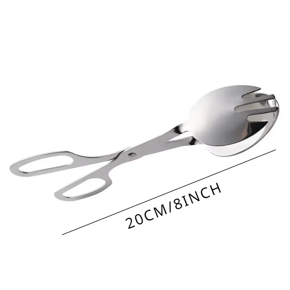 1PC Salad Dressing Food Clip Mini Cakes Bakery Supplies Heavy Duty Scissors Bread Tong Stainless Steel Steak Clamp