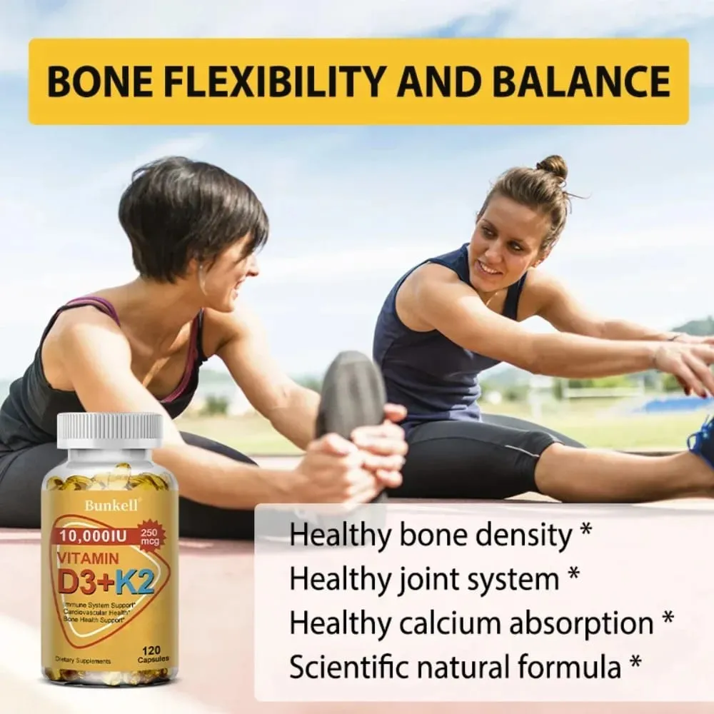 D3 & K2 - Nerve Muscle Heart Bone and Dental Health Immune System Health