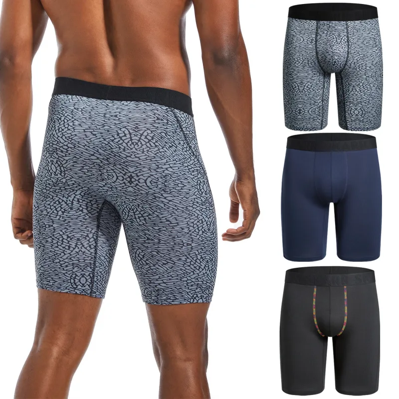Long Leg 3pcs Pack Men Panties Polyester Underwear Male Brand Boxer And Underpants For Homme Lot Luxury Set Sexy Shorts Slip — image 1