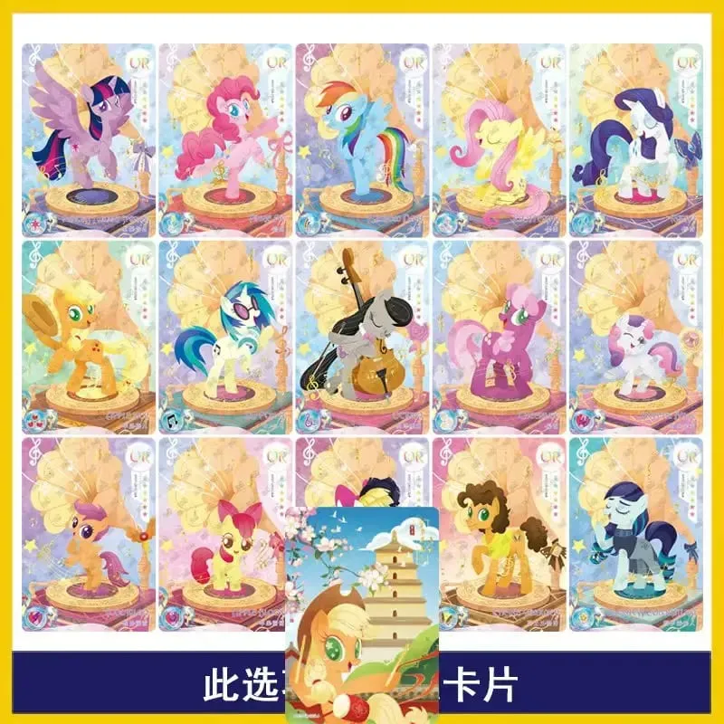 Genuine My Little Pony Card Friendship Eternal 6 7 8 Huiyue Series SC SLR SGR UR Cute Princess Anime Collectible Cards Toy