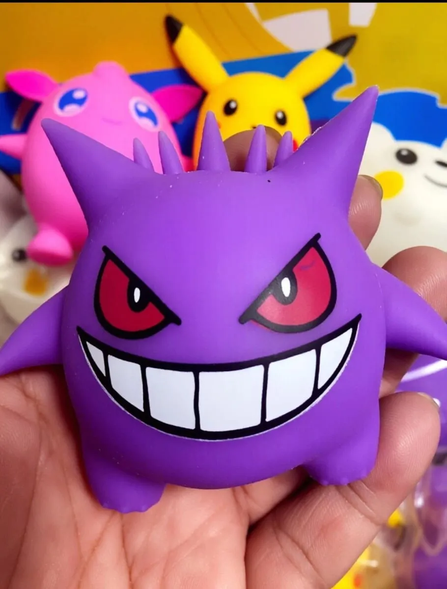 Cute Pokemon Cartoon Pikachu Squeeze Toy Rebound Pinch Music Suitable for Fans to Relieve Stress Knead Figurines Party Gift