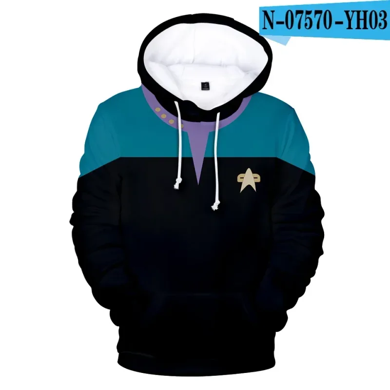 Hot Movie Star Trek 3D Print Sport Hoodies Sweatshirt Fashion Long Sleeve Clothes Cosplay Men/Women Streetoutdoor Clothing Top