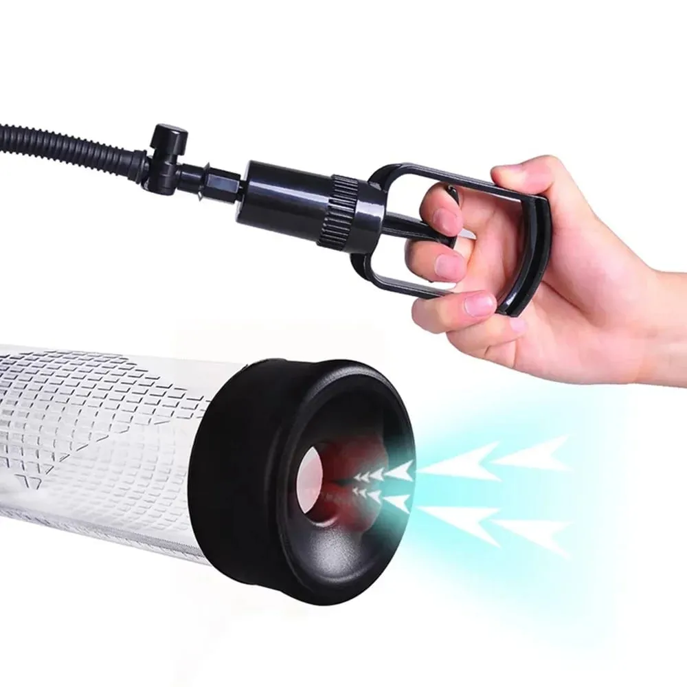 Penis Enlargement Manual Vacuum Pump Sex Toy Dick Stimulate Extender Masturbator Male Penis Vacuum Pump Big Cock Lasting Trainer