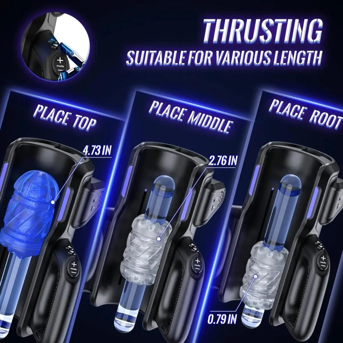 Male Masturbator Automatic Electric Men Sex Toys Adult Toys with Phone Holder Pocket Pussy Hand Free Penis Training Stroker