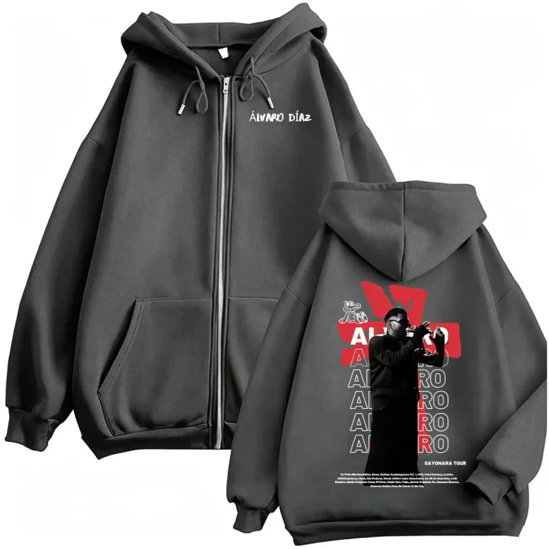 Omakase Alvaro Diaz Sayonara Tour Zipper Hoodies Men Women Harajuku Hip Hop Sweatshirts Jacket Coats Casual Fleece Zip Up Hoodie — image 5