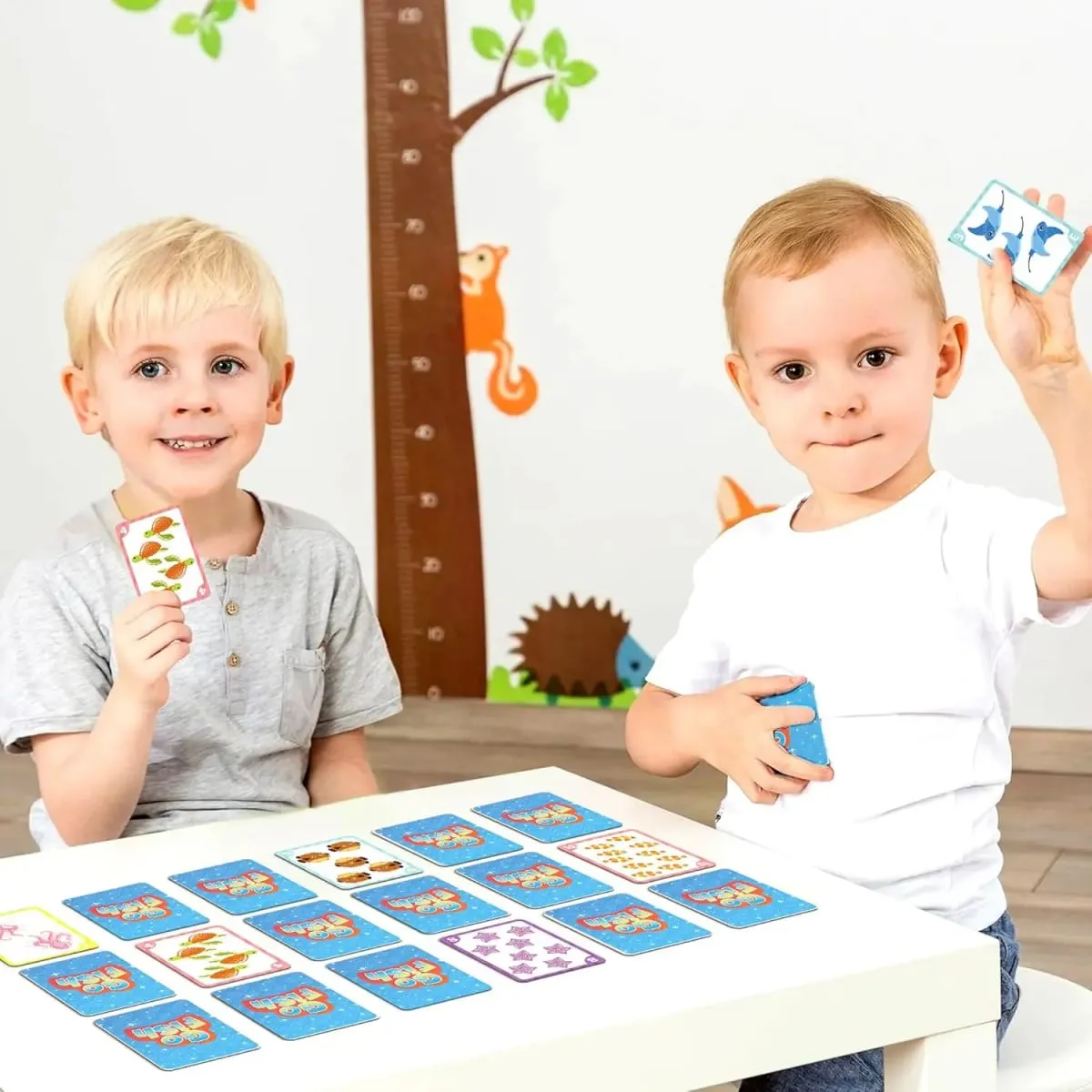 2 in 1 Kids Card Games：Go Fish Card Game Old Maid Card Game Gift For Boys and Girls Ages Kids 2+Years Fun Educational Cards