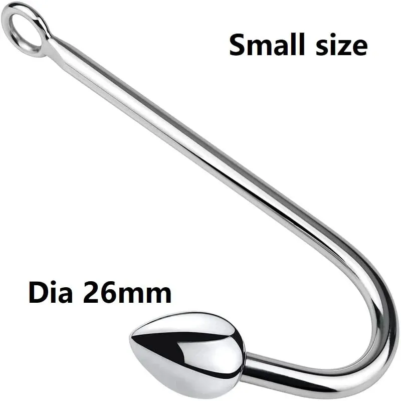 Lille medium store 3 kugler sæt metal anal krog perler head butt plug dilatator prostata massager indsats bdsm sexlegetøj til mænd