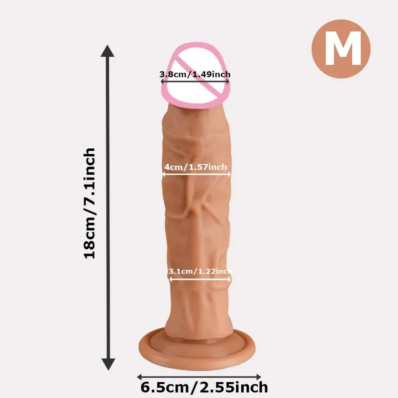 5 Sizes Realistic Dildo Sex Toys for Women Soft Huge Penis Suction Cup Thick Anal Dildo Adult Masturbator Cock Dick Butt Plug