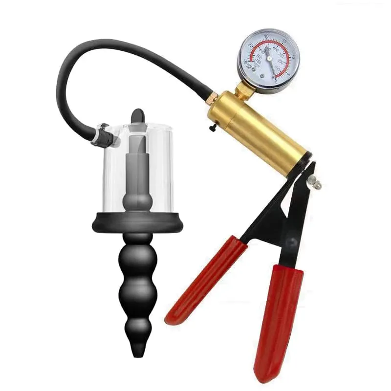 Anal Plug Vacuum Pump Prostate Stimulator Sex Toys for Men Women Adult Powerful Suction Manual Anus Dilator Butt Plug Set