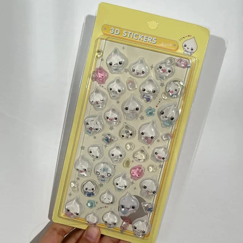 3D Stickers Cartoon Sticker Accessories Cute Stickers Seal 3d Phone Stickers Notebook DIY Stickers ボンボン ドロップシール