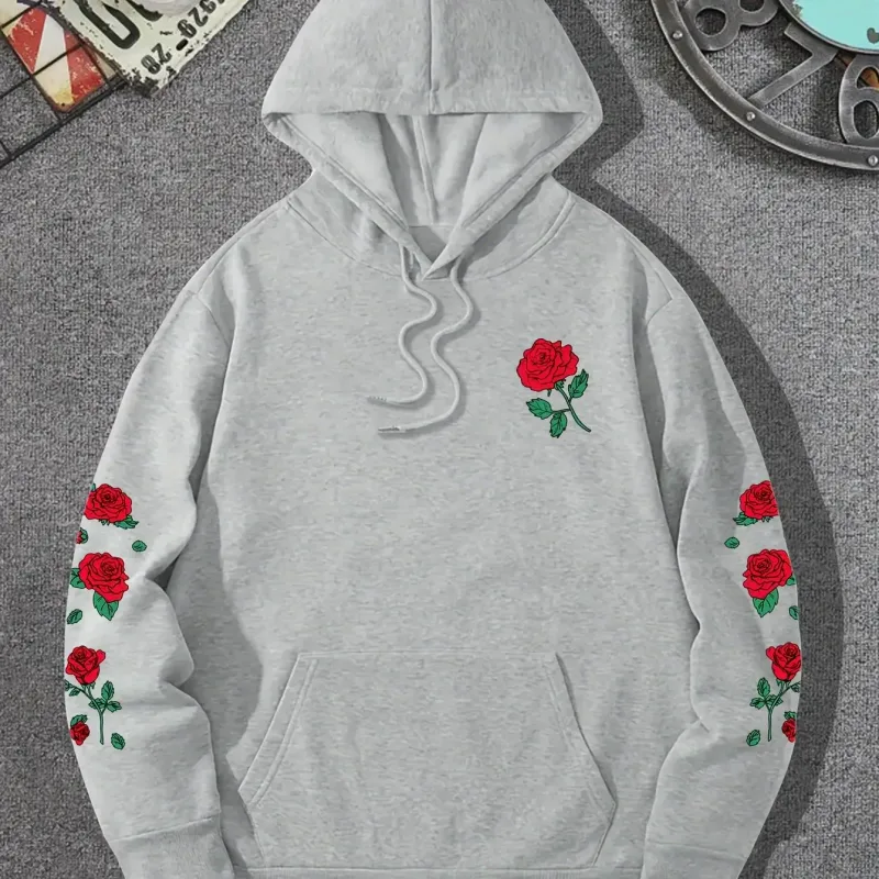 2025 New Winter Casual Men's Loose Fleece Warmth Hooded Sweatshirt Fashionable Trendy Casual Multi-purpose Walkaround 2D Hooded