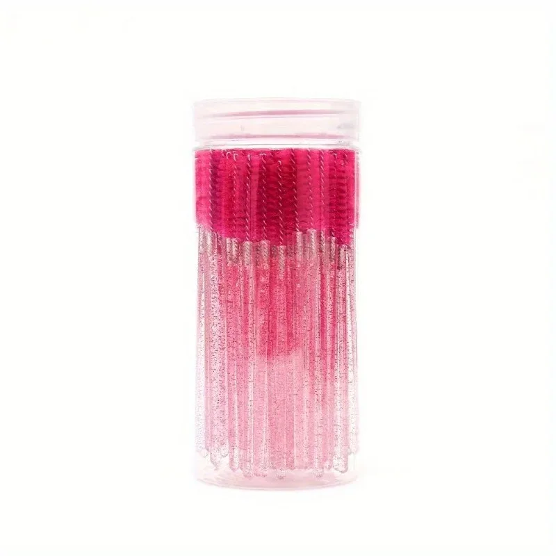 50pcs Disposable Mascara Wand Eyelash Brush Crystal Eyebrow Shaper Brush For Eyelash Extension Makeup Brushes Applicators