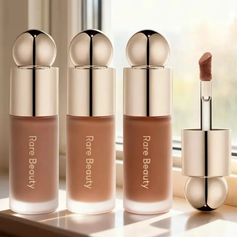Rare Beauty Serene Gentle Mellow Solac Liquid Bronzer Shade Face Contour Smooth Highlight Mirror Lasting Natural Shadow Makeup