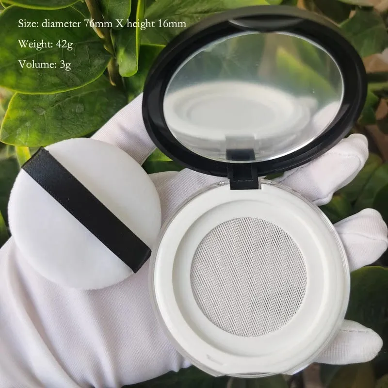 10 Pieces Combo Sale Price For Super Ultra-thin 5g Makeup Packaging Loose Powder Setting Powder Case With Puff
