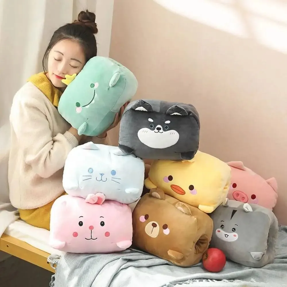 Creative Hand Warmer Pillow Super Soft Keep Warm Office Nap Pillow Animal Hand Hold Pillow Stuffed Men Women