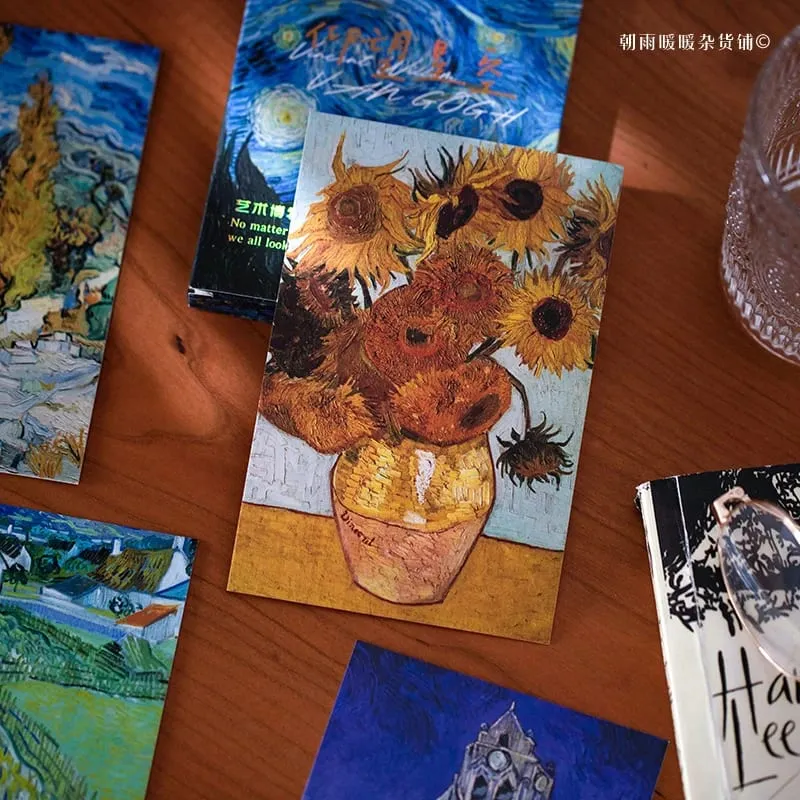 Chaoyu 30 Van Gogh Oil Painting Postcards High-End Vintage Artistic Wall Decoration Cards Ins Birthday Gift