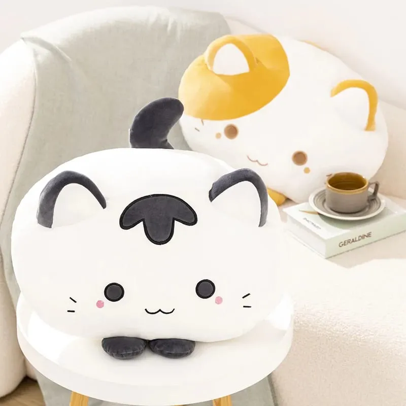 50cm Soft Cat Plush Pillow Cute Fluffy Kitten Stuffed Cushion Sofa Home Decor Sleeping Hugging Pillow Holiday Gift
