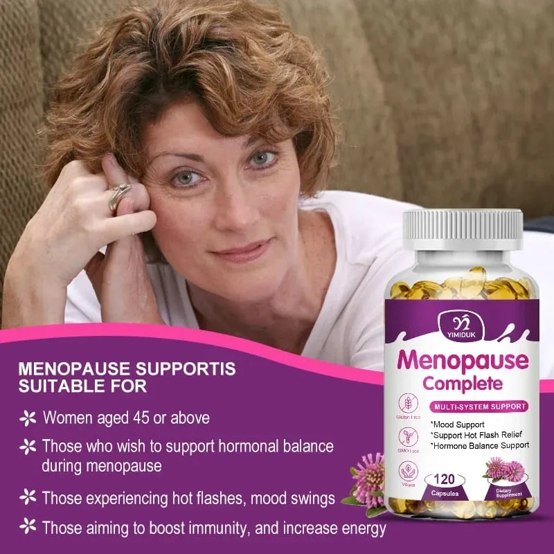 Advanced Menopause Complete Capsules Support Soothes Joint Discomfort Heart Health & Cognitive Function GMP Certified Vegan — image 4