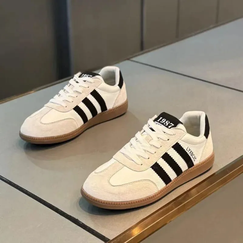High Quality Leather Sneakers Men Trainers Classic Casual Sports Shoes Man Flat Sneakers Outdoor Non-slip Men's Skateboard Shoes