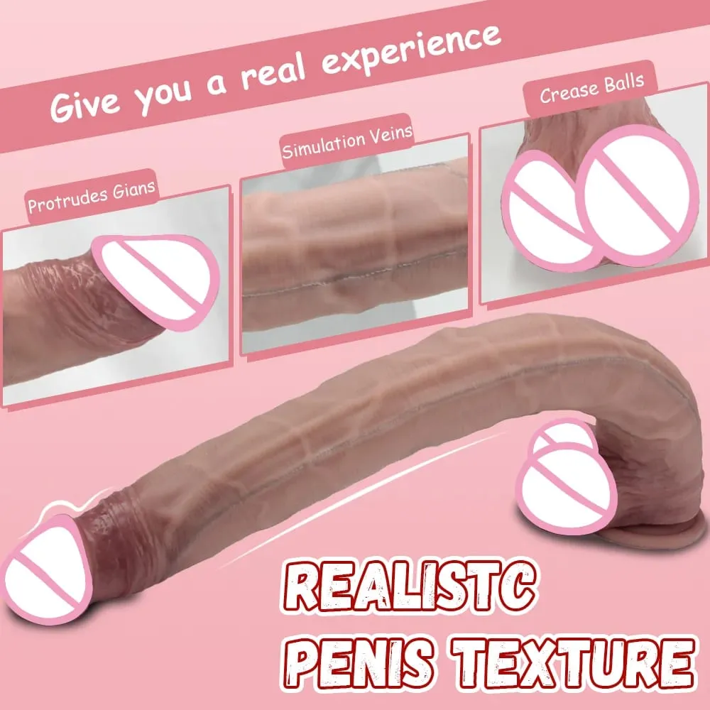 42.5cm Long Dildos Realistic Dildo Silicone Big Penis Soft Anal Sex Toys Suction Cup Big Dick For Women Men Adult Masturbators