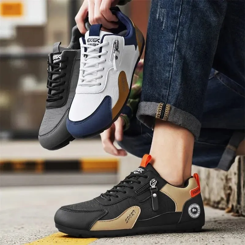 Men Shoes PU Leather Casual Shoes For Men Sneakers Spring Autumn Winter Shoes For Male Comfortable Walking Shoes Athletic