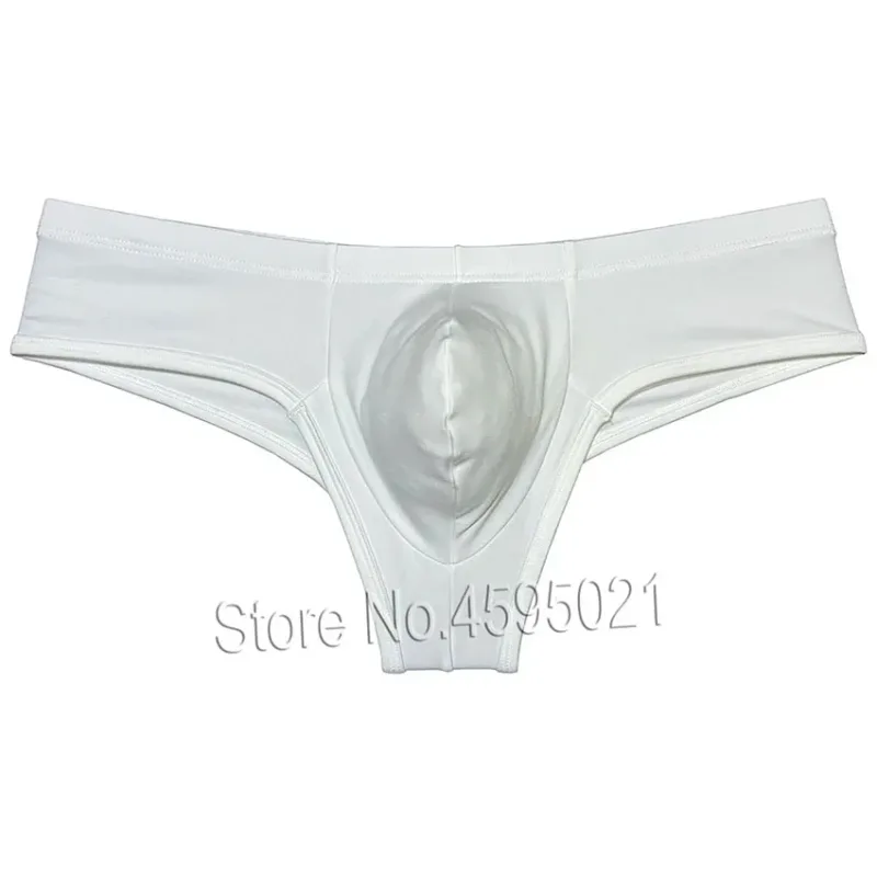 Men's Low Waist Bikini Briefs Underwear Male Bikini Enhance Pouch Boxershorts Micro Trunks Underpants Soft Briefs